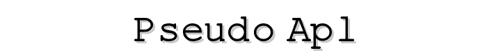 Pseudo APL font